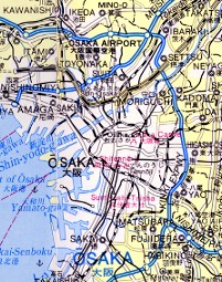 Osaka map