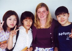 Lotti and her Japanese friends