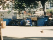 Homeless community in park