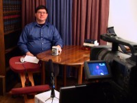 Dan in the kitchen studio